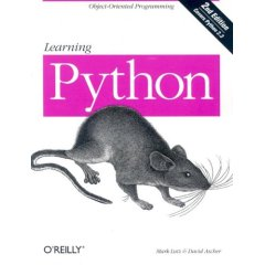 Portada del Learning Python (de Mark Lutz y David Ascher)