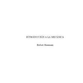 Portada del Introducción a la mecánica (de Herbert Massmann)